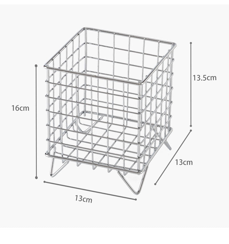 6 Colors Iron Storage Rack Desktop Book Pen Storage